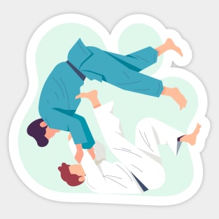 Jiu Jitsu Fight Sticker